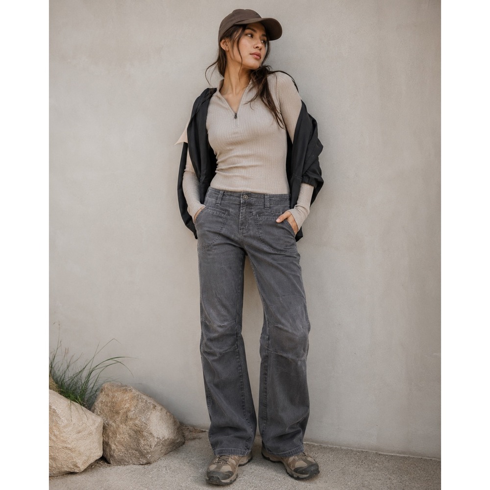 KÜHL Women's Size 8 Gray Tencel Stretch Utility Hiking Pants 31" Inseam